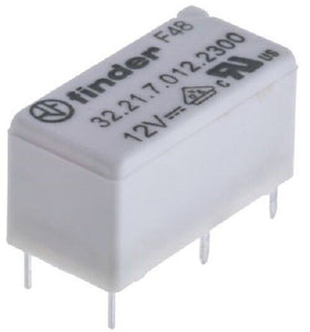 Finder SPNO Non-Latching Relay PCB Mount, 12V dc Coil, 6 A - 32.217.012.2300