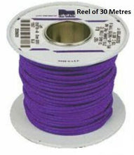 Alpha Wire Purple Hook Up Wire 1.23 mm² CSA  600 V 30m reel- New-1858/19-VI005