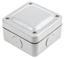 MK IP66 Junction Box M20 Knock out, 4 Terminal, 95 x 95 x 65mm, Grey - K56506GRY