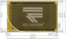 Roth Elektronik, Single Sided DIN 41612 D/E/F Matrix Board FR4 RE323-LF