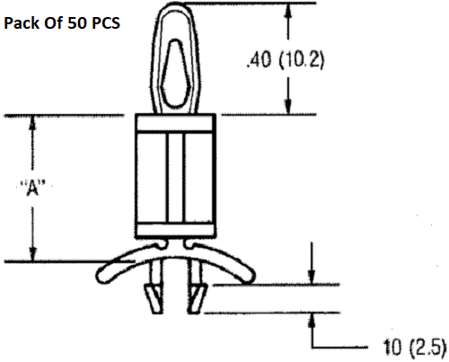 CBS-12-01 High Nylon Locking PCB Support Pillar with 4mm PCB Hole - CBS-12-01