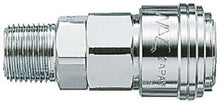 Nagahori Industry Pneumatic Quick Connect Coupling Steel 1/4 in Threaded CAT22SM