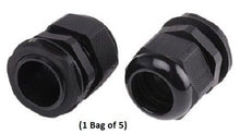 HellermannTyton NGM32-BLK Black Nylon Cable Gland With Locknut (1 Bag of 5)