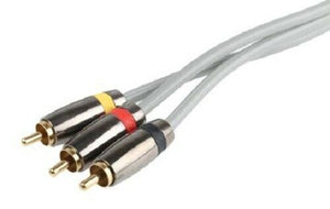 RS Pro 410-921 1.5m RCA Cable Male RCA x 3 to Male RCA x 3 Grey - New - J & M Global Electronics Pty Ltd