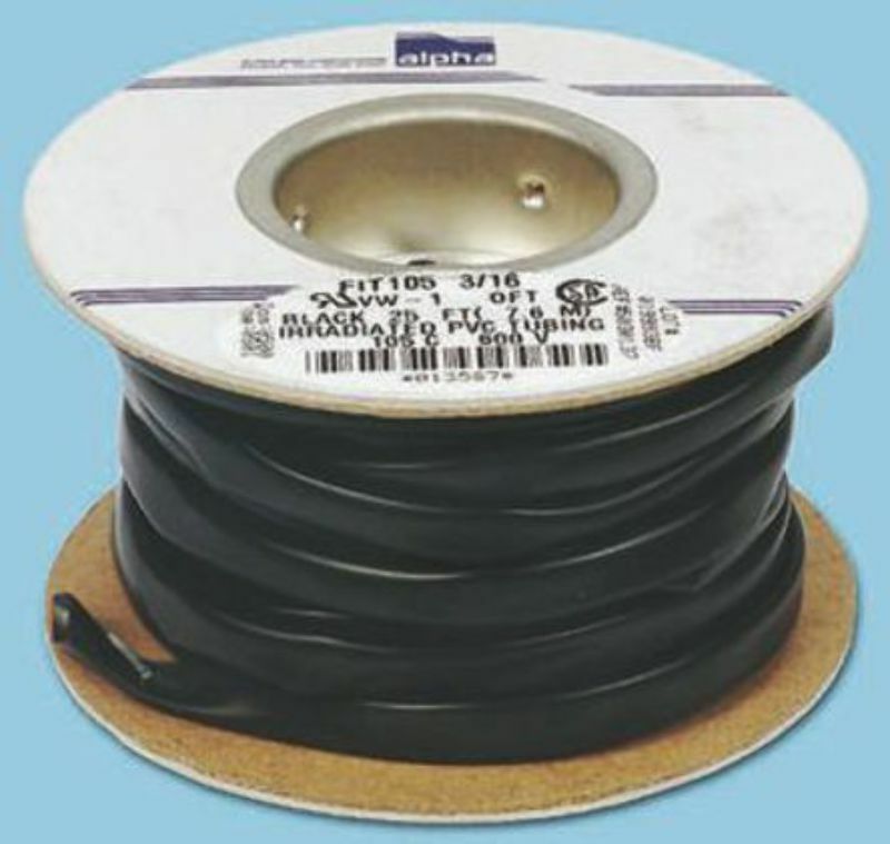 Alpha Wire F1053/8 BK008 Braided Polyester Wire Sleeving - J & M Global Electronics Pty Ltd