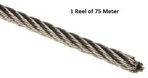 RS Pro 3.000607RIQNI Stainless Steel Wire Rope (1 Reel of 75 Meter) - J & M Global Electronics Pty Ltd