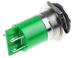 RS Pro Q22P1CXXG12 Green Indicator, 12 V dc, 18 mm Lamp Size, 22mm Mounting Hole - J & M Global Electronics Pty Ltd