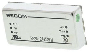 Recom RP20-FW Isolated DC-DC Converter Through Hole - J & M Global Electronics Pty Ltd