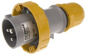 RS Pro 218.163 IP66, IP67 Yellow Cable Mount 2P+E Industrial Power Plug - J & M Global Electronics Pty Ltd