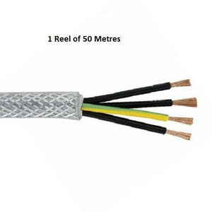 RS Pro RS-098 SY 4 Core SY Control Cable 2.5 mm², 50m (1 Reel of 50 Meters) - J & M Global Electronics Pty Ltd