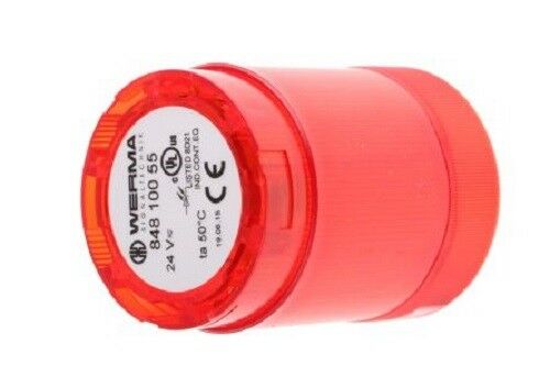 Werma 84810055 KombiSIGN Beacon Unit, Red LED, Steady Light Effect - J & M Global Electronics Pty Ltd