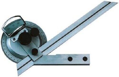 Kleffmann & Weese 400-150mm Protractor, 360° Range, 150mm Stainless Steel Blade - J & M Global Electronics Pty Ltd